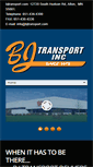 Mobile Screenshot of bjtransport.com